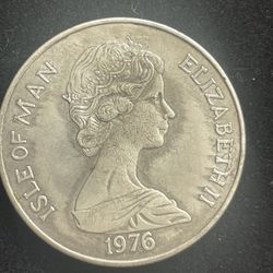 1976 Real Elizabeth Silver Coin 