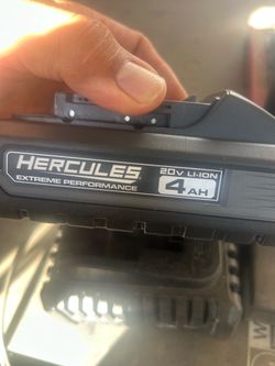 Hercules 20v max performance 4 amp