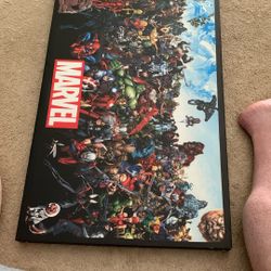 All Marvel Hero Canvas Large