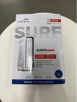ARRIS SURFboard SB8200 DOCSIS 3.1 Gigabit Cable Modem - In Box