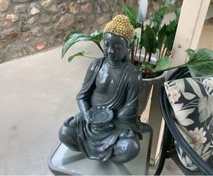 Silent meditative Buddha 25” tall  made of sirocco