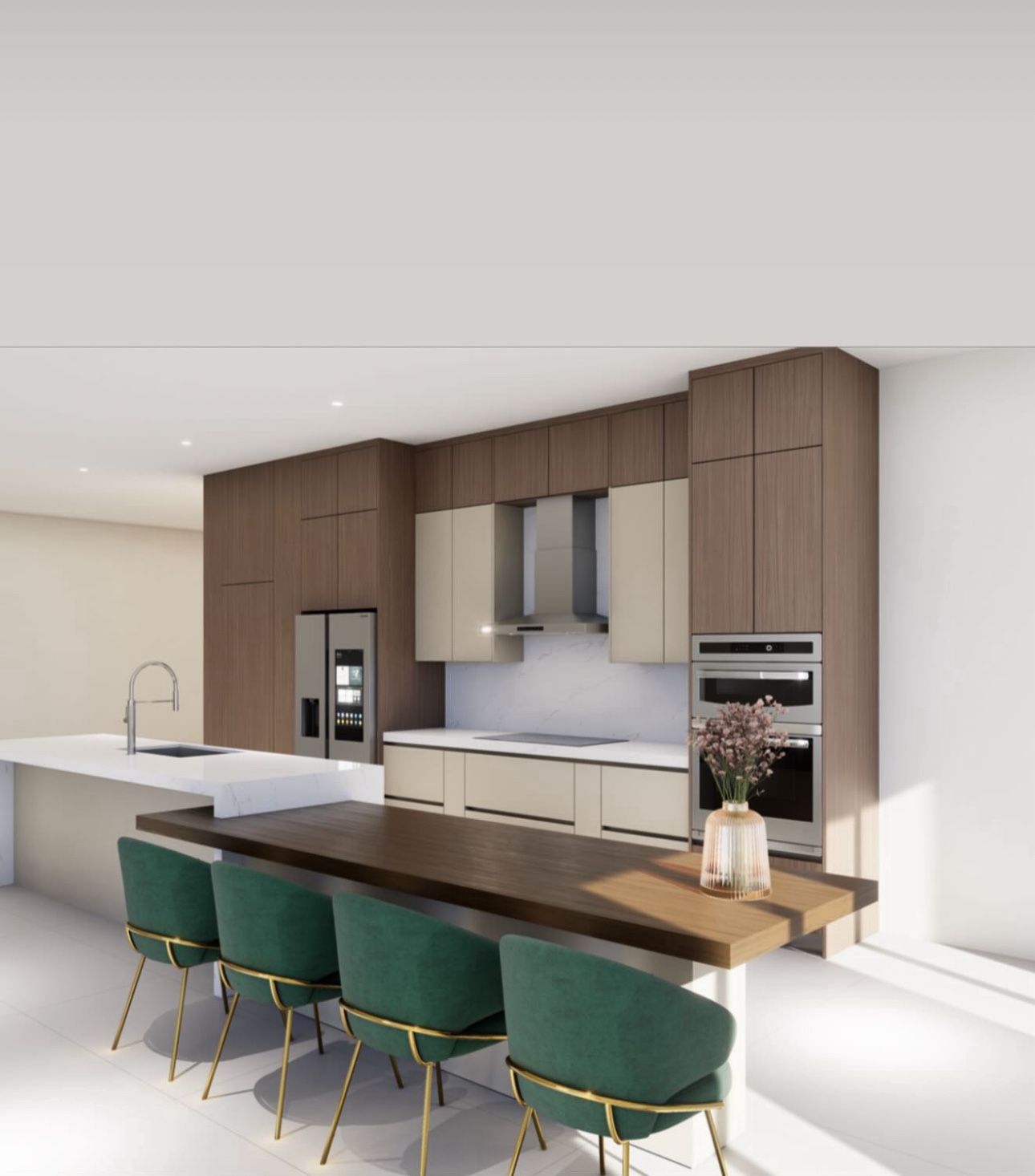 Brown & Beige Cabinets