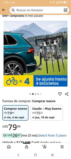 Bendo soporte para cuatro bisicletas casi nuevo pido $45