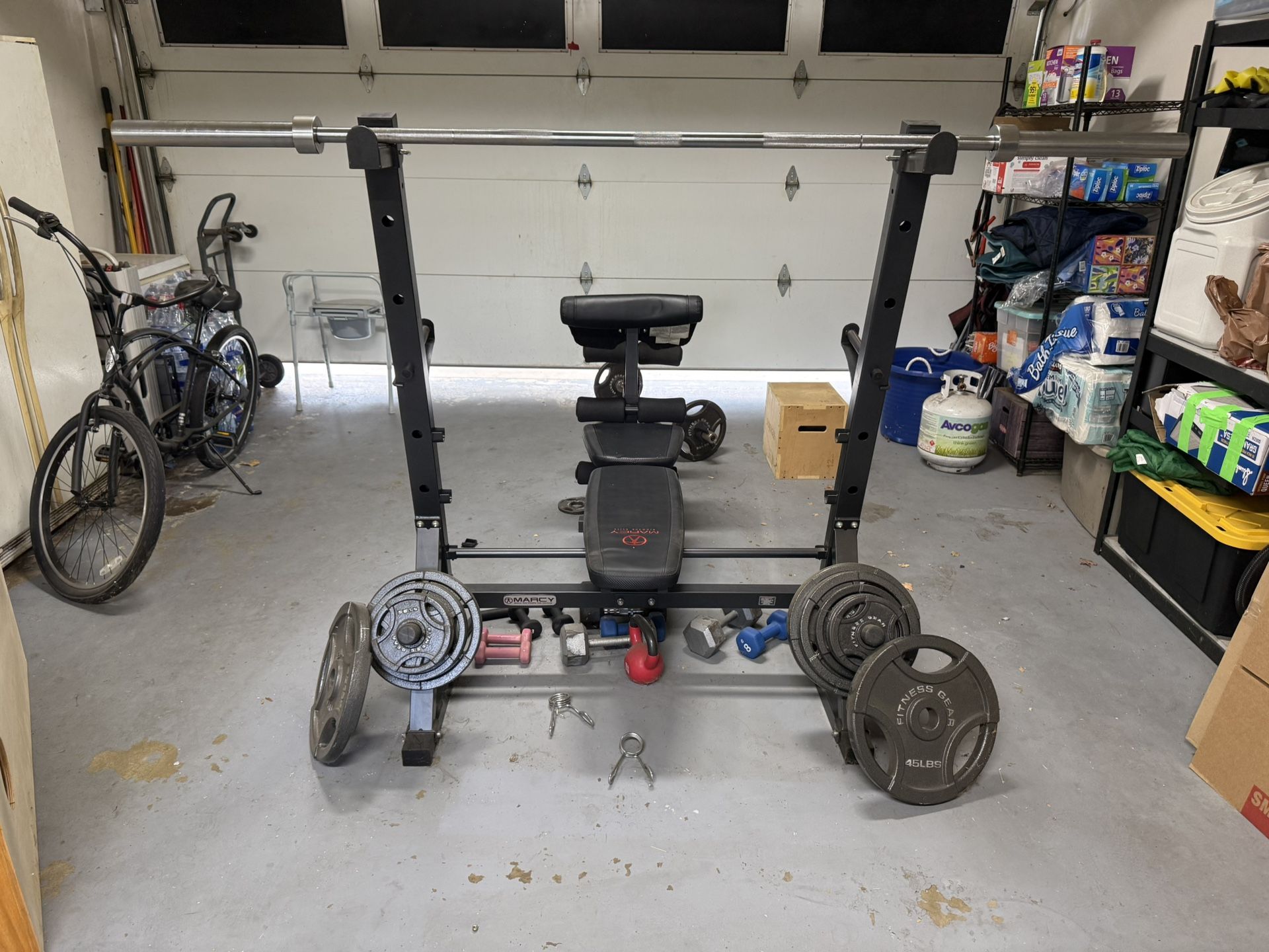 Bench Press And Squat Rack Attachment