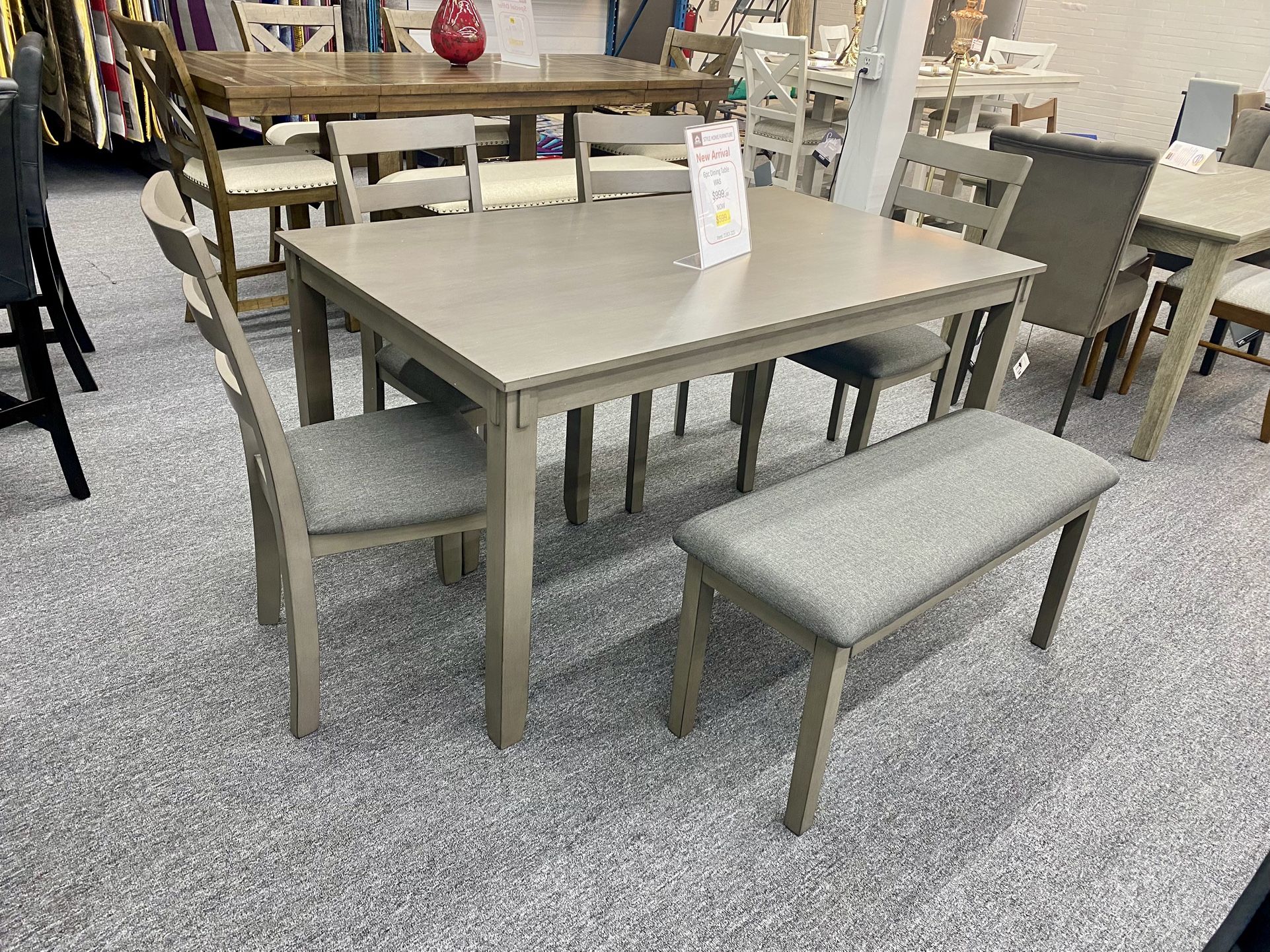 6pc Dinning Table Set $599