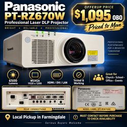 Panasonic PT-RZ670W 6500-Lumen Laser Projector Tested