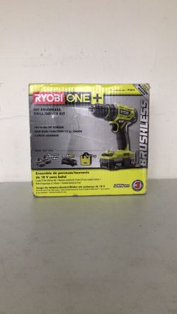 RYOBI 18-Volt ONE+ Lithium-Ion Cordless Brushless 1/2 in. Drill/driver with (2) 2.0 Ah Batteries, Charger, and Bag