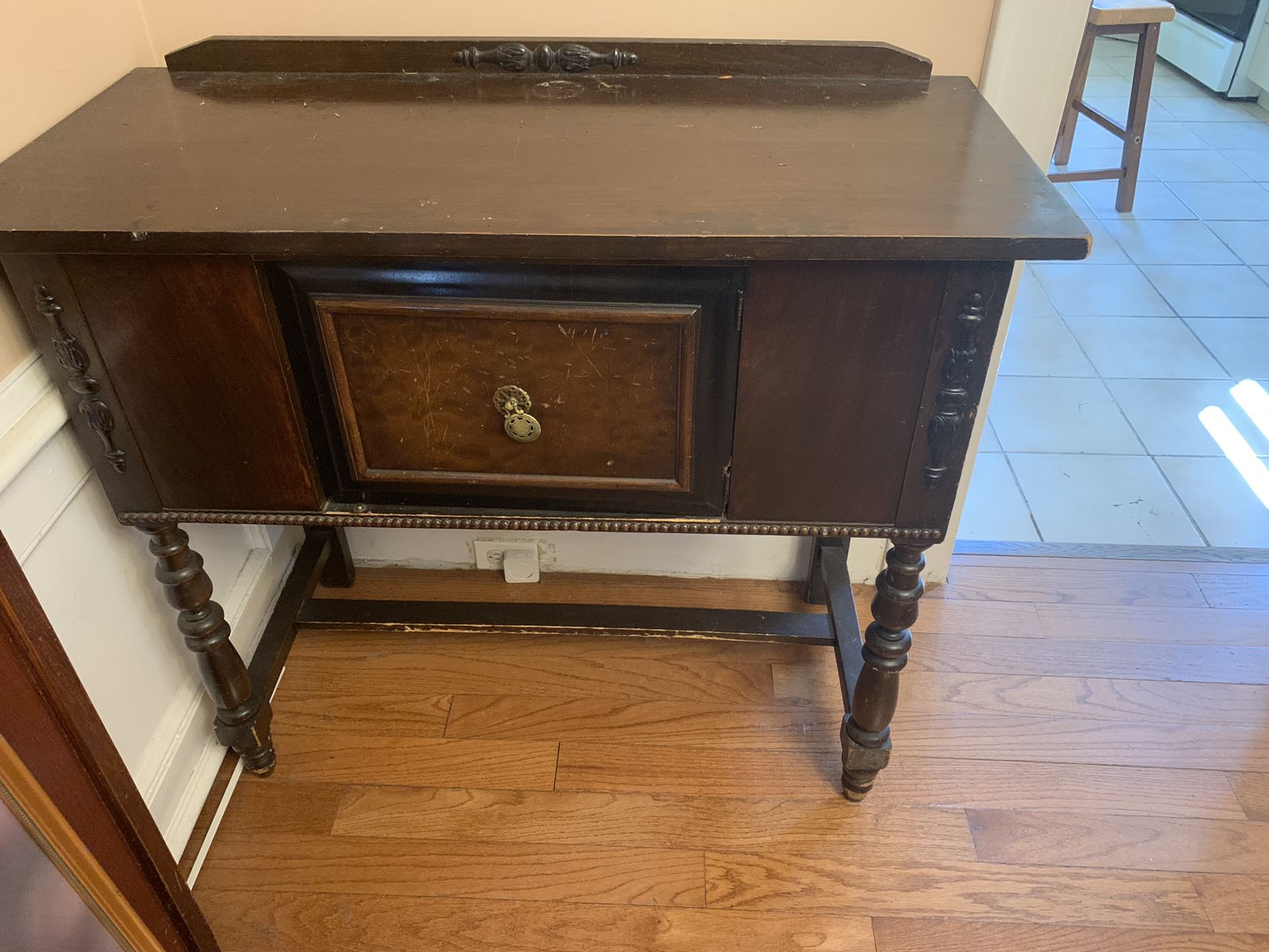 Antique wooden table cupboard (Negotiable)