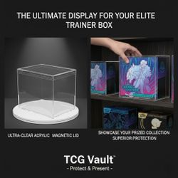 Premium Acrylic Display Case for Pokémon ETB - Magnetic Lid