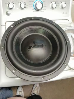 12-in stereo integrity subwoofer+ box