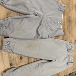 Gray kids baseball pants