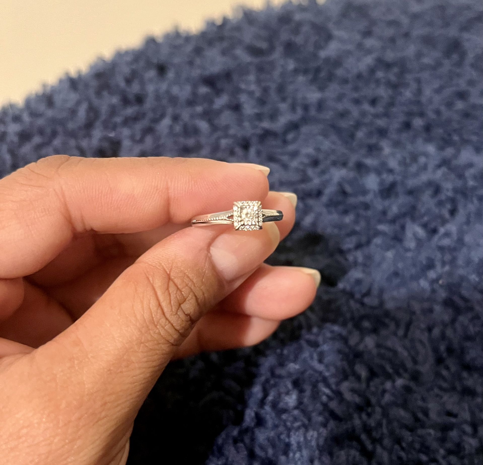White Gold Engagement Ring $300
