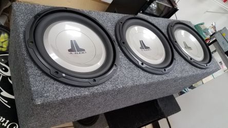 3 10" JL AUDIO W1 BRAND NEW MDF BOX