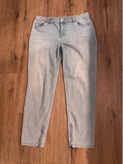 Chicos jeans size 1-super cute with zippers!