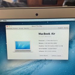 2012 11 Inch MacBook Air Core i5
