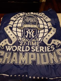 Yankees world series outdoor flag