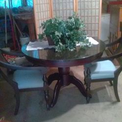 Beautiful Marble Table With Two Chair Chairs