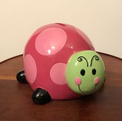 Ladybug Ceramic Piggy Bank