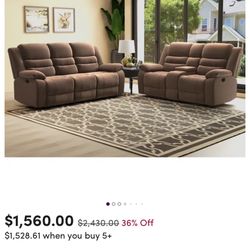 Manual Reclining Sofa 