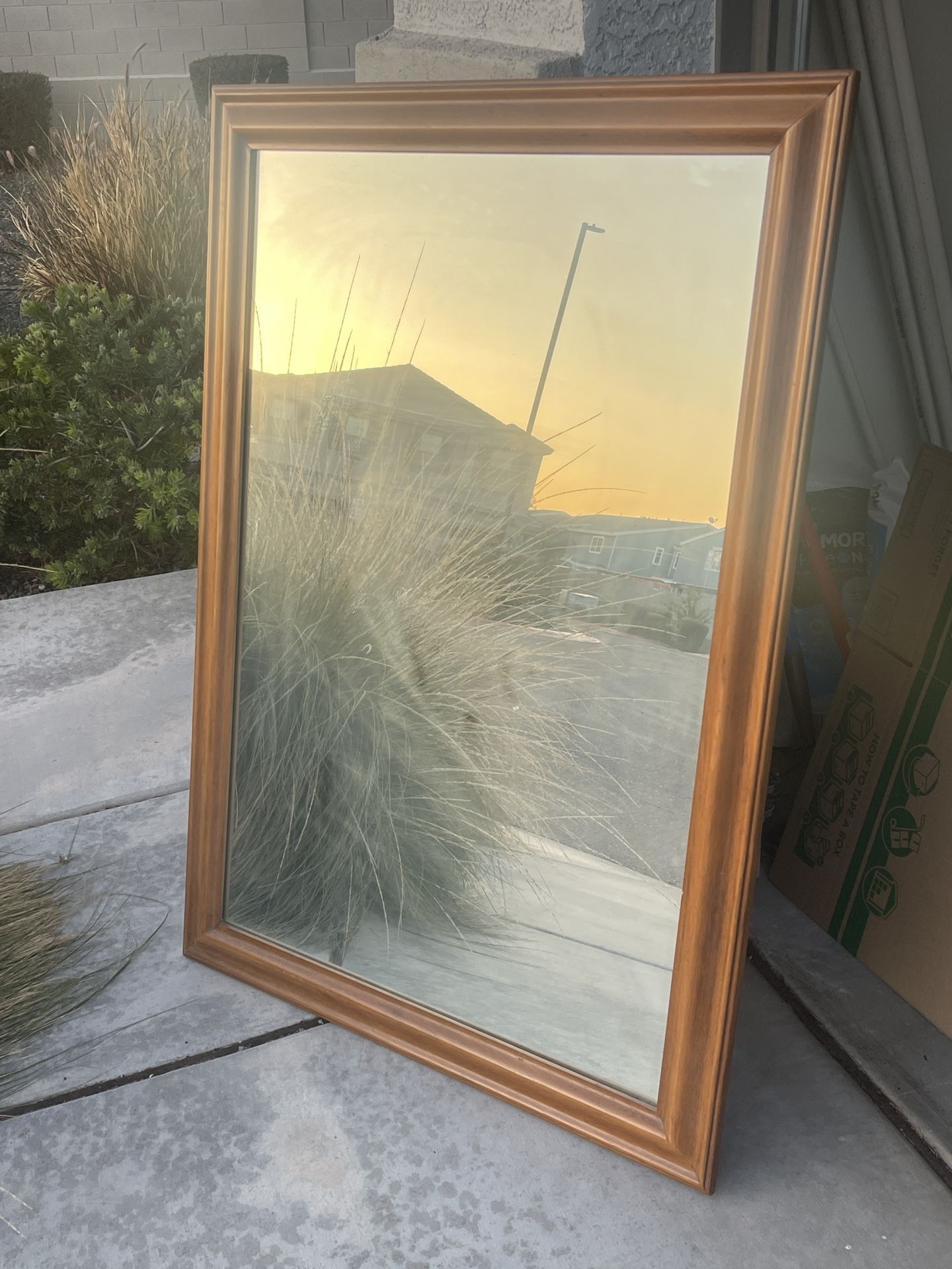 Vintage 60s Large Mirror 36in x 50in