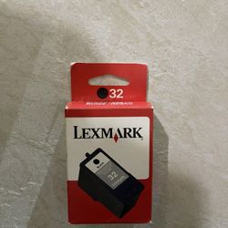 Lexmark Printer Ink Cartridge, Black 32 - New