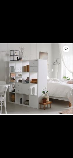 IKEA White Cube Shelving Unit Room Divider