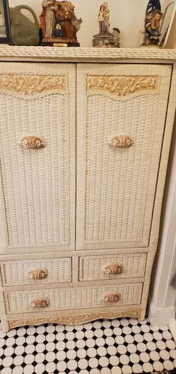 Wicker bedroom Armoire, Pier 1