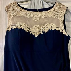 Womens Navy Blue Gown