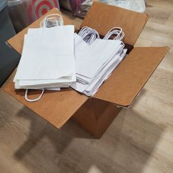 White Paper Gift Bags (Approximately 200)