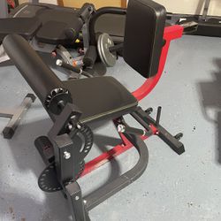Leg Curl And Extension Plate Loaded Exercise Machine 