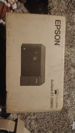 (NEW IN BOX) Epson EcoTank ET-2980 Wireless All-in-One Color Supertank Printer - Black