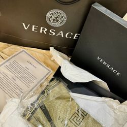 VERSACE SCARF BOX AND BAG