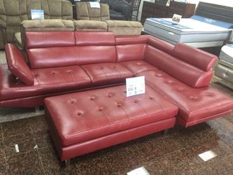 COMFY NEW IBIZA SECTIONAL SOFA AND OTTOMAN SET ON SALE ONLY $699. SAME DAY DELIVERY. NO CREDIT CHECK FINANCING