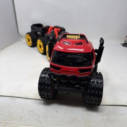 Vtg The Rattler 10WD 9.6V Radio Control RC Truck Red Buddy L 1994 UNTESTED Parts