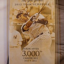 12 NY Yankees Pocket Schedule!