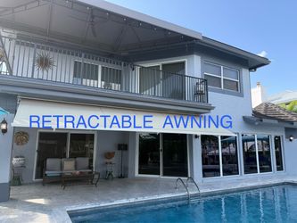 Need protection from Sun or Rain? Exterior 22’x7’ AWNING, retracts & extends by motor