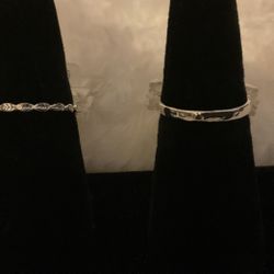Sterling Silver 925 Rings (size 8)
