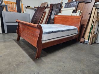 Queen bed and mattress