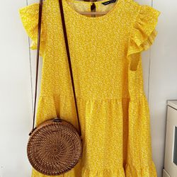 Shein Spring/summer Flowy yellow Dress