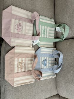 Trader Joe’s Mini Tote Stripe Canvas (Set Only)