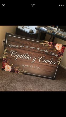 Wedding signs