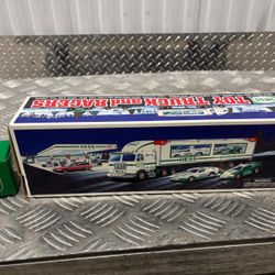Complete 1997 HESS collections  all 3 , rescue truck , toy truck 18 wheeler, and miniature tanker truck ..all new never been used $100