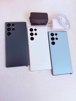 Samsung Galaxy S22 Ultra Smartphones – Lot of 3