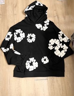 Denim Tears Cotton Wreath Hoodie Black