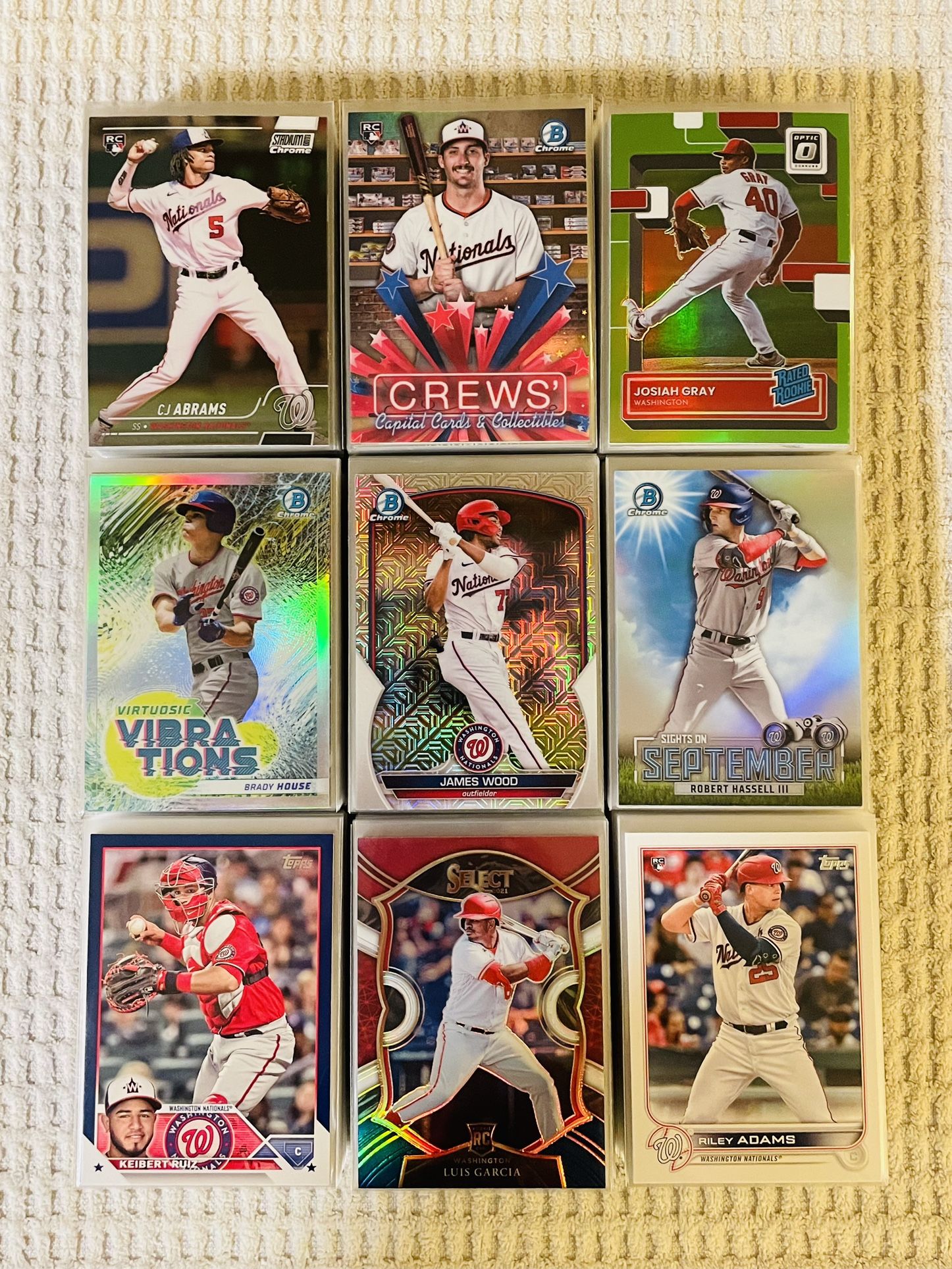 Washington Nationals 480 Card Baseball Lot! Rookies, Prospects, Parallels, Prizms, Refractors, Short Prints, Variations & More!