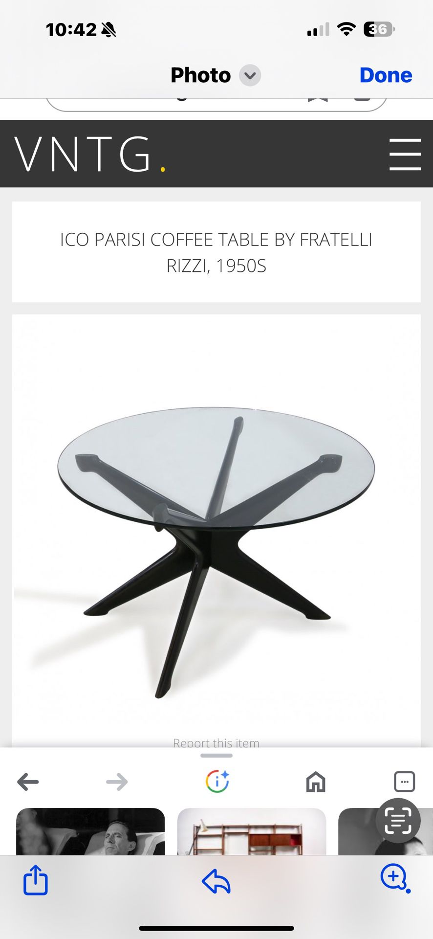 Ico Parisian Dining Room Table By Fratelli Rizzi