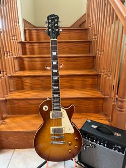 Epiphone Les Paul Standard (Mint) w/ Fender Amp