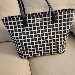 Kate Spade Checker Hand Bag 