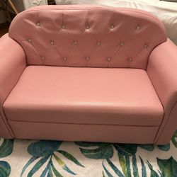 Pink Kids Couch 