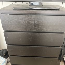 Black 5-Drawer IKEA Dresser